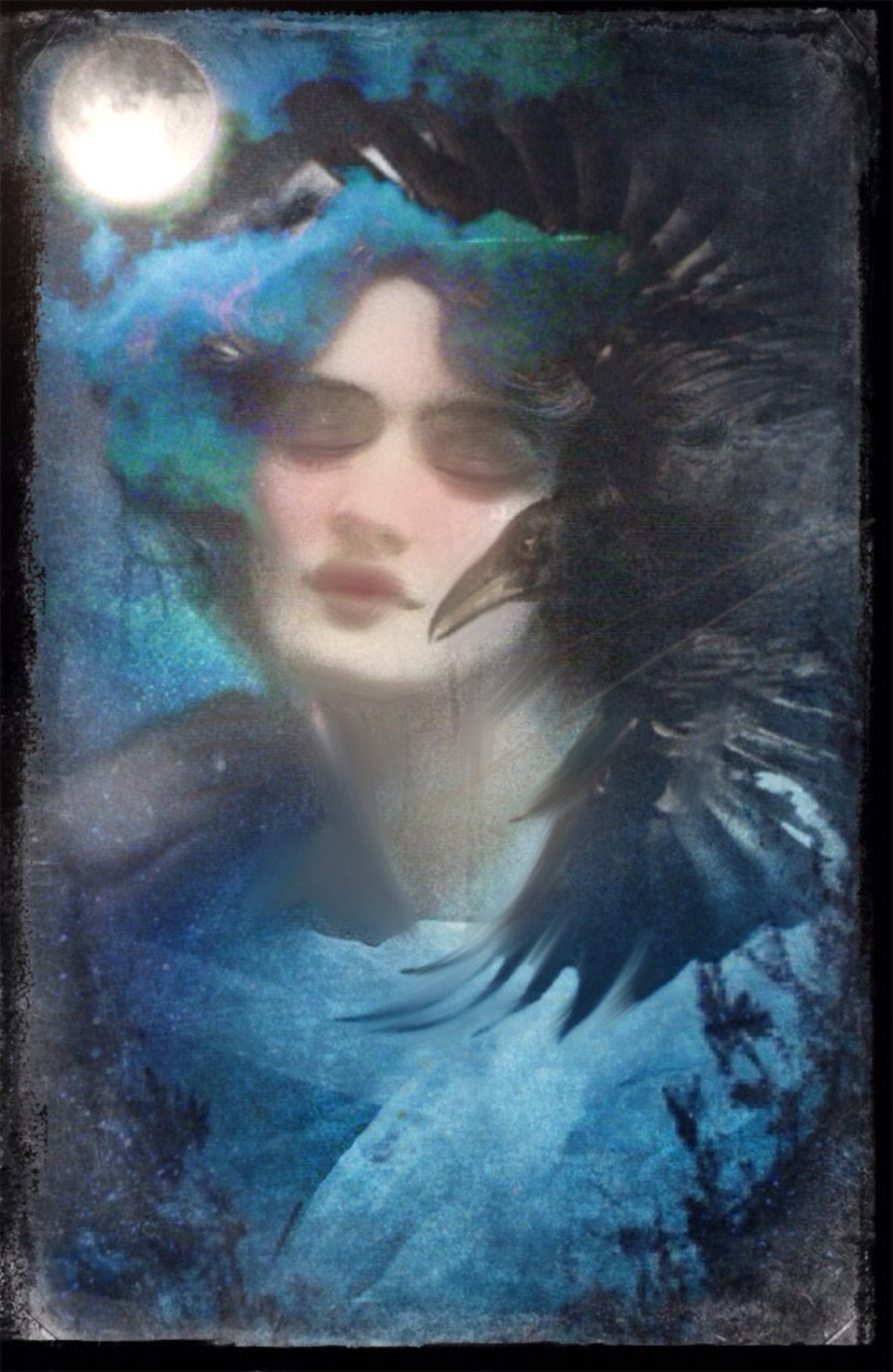 Nyx - Goddess of the Night - 8x10 Signed and Matted Metallic Print - Etsy