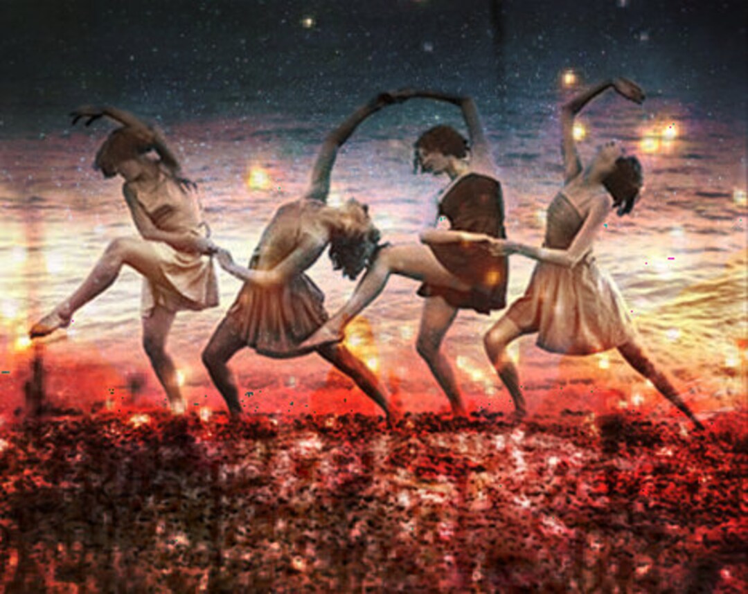 The Spiral Dance 8x10 Signed and Matted Metallic Print Etsy