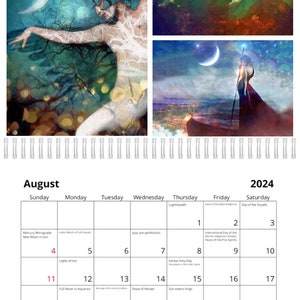 NEW: 2024 Calendar of the Divine Feminine SHIPS FREE image 3