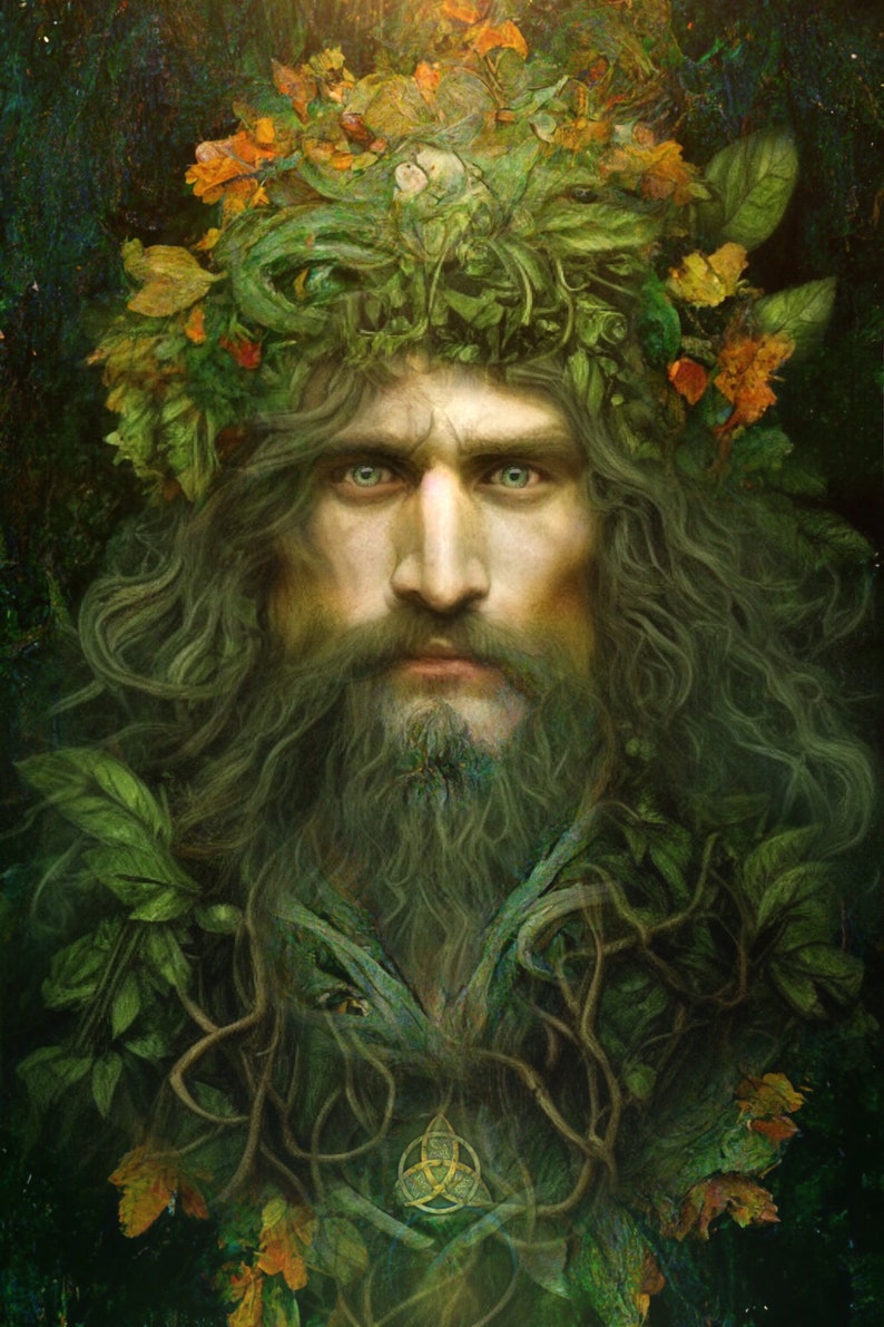 NEW: The Green Man 5X7 Greeting Card image 1