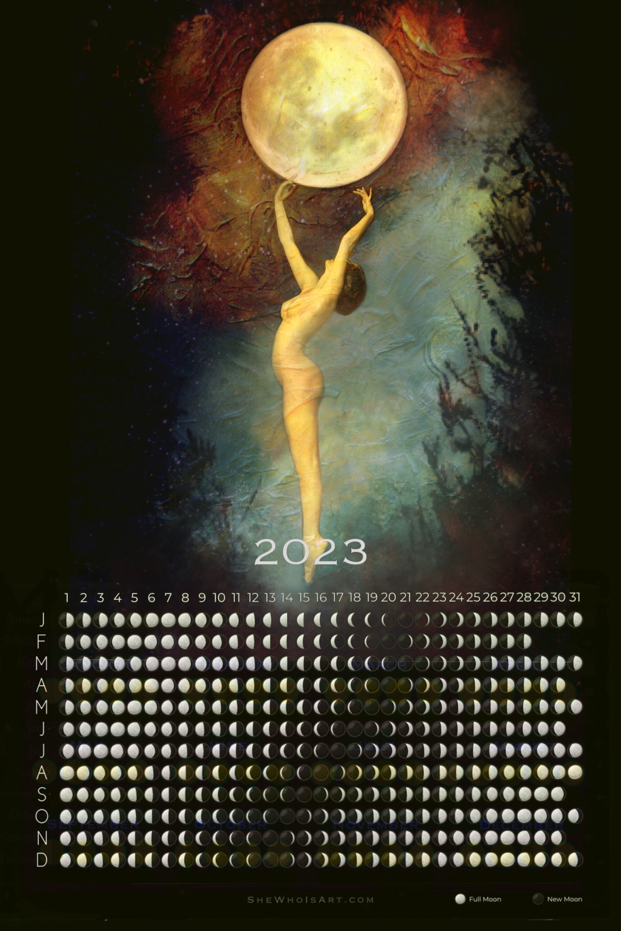 Banshee Moon Calendar - Etsy