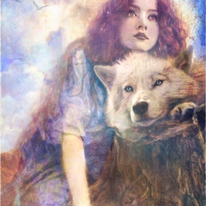 The Wolf Woman - Signierter und mattierter 8X10 Metallic Print