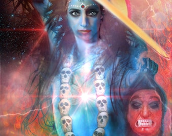 Kali- Divine Feminine Oracle Art Poster Print