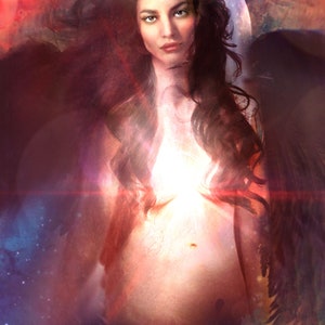 Divine Feminine Oracle Art Altar Art 8x10 art prints image 9