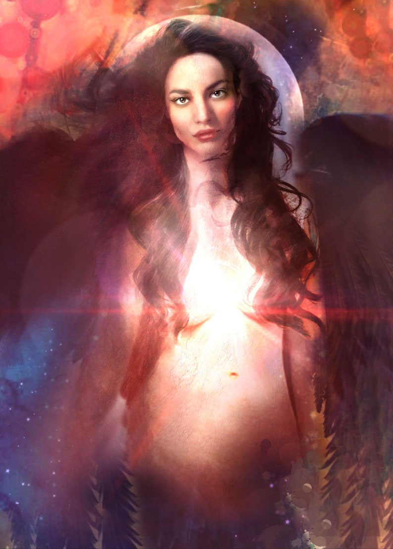 Divine Feminine Oracle Art Altar Art 8x10 art prints image 9