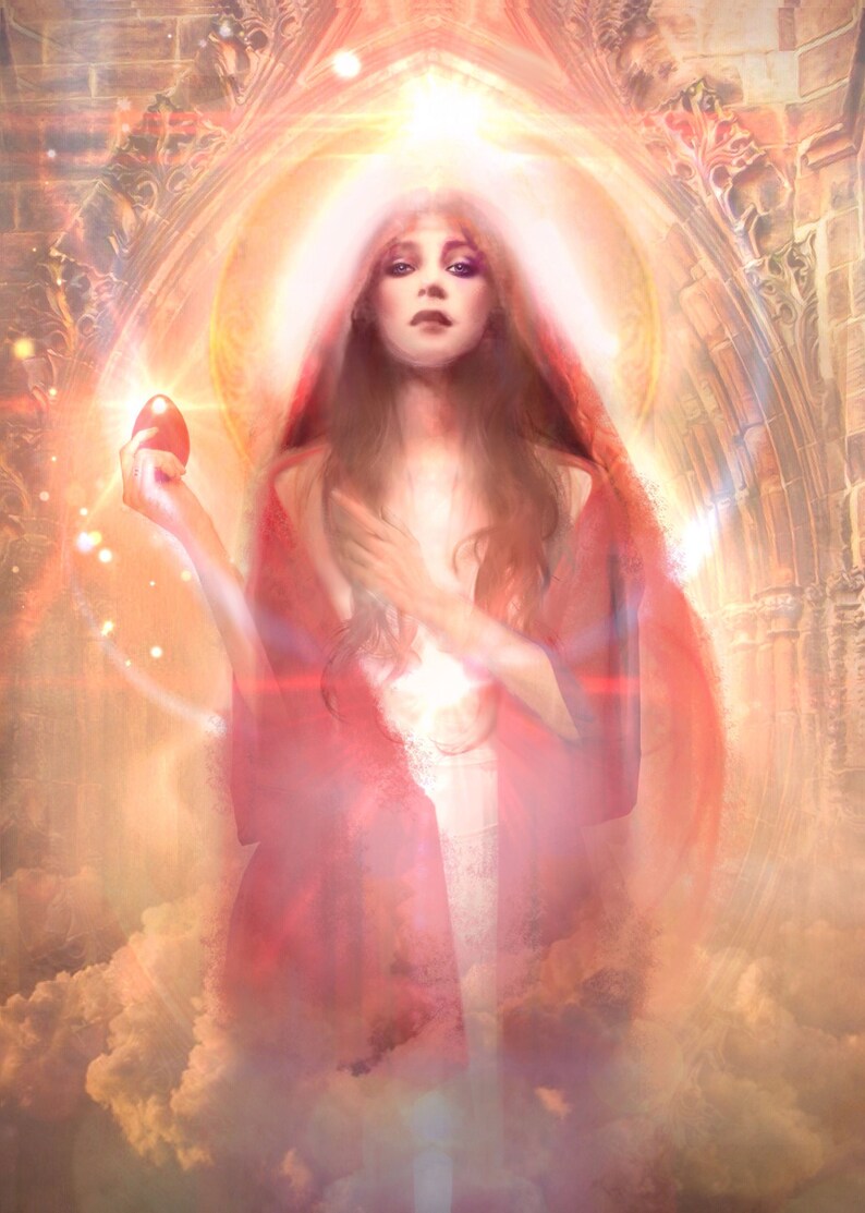 Divine Feminine Oracle Art Altar Art 8x10 art prints image 10