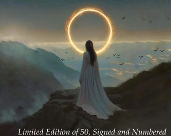 Kairos Sacred Timing Art Print – Divine Feminine Wall Art – Mystical Spiritual Decor – Limited Edition Signed Visionary Art