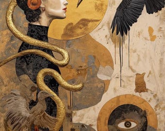 Beautiful Oblivion - 4x6  Matted Mini Altar  Art Print