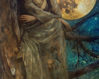 Sylva Amoris (She who loves trees) - 8x10 Signed and Matted Gallery Art Print
