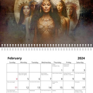 NEW: 2024 Calendar of the Divine Feminine SHIPS FREE image 2