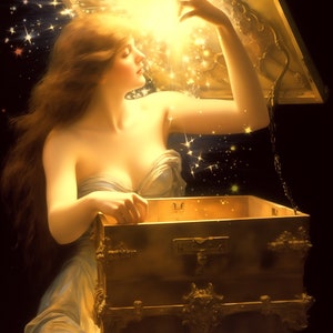The Revelation of Pandora - 4X6 Altar Art Print