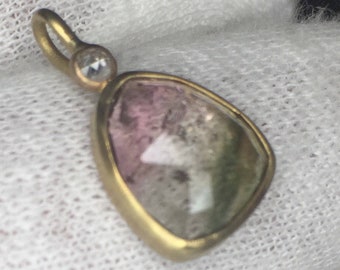 Watermelon Tourmaline Necklace