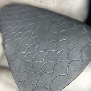 Engraved Guitar Pick-Sterling Silver(Oxidized)