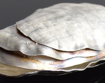 Oyster - Handmade Sterling Silver Oyster Pendant