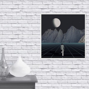30X30cm Poster drucken &#39;Wo kann ich von Arctic Sun DURCHSTREIFEN&#39;