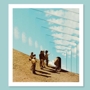 30cm Collage Art Poster Print &#39;A SECRET PLACE&#39; by Arctic Sun