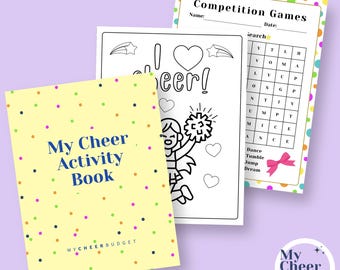 Competitive Cheer Activity Book for Kids: Coloring Pages, Bingo (Digital Download)