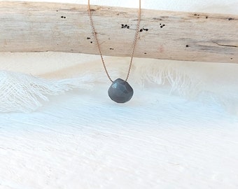 Gray moonstone necklace, real adularia, stacking jewelry