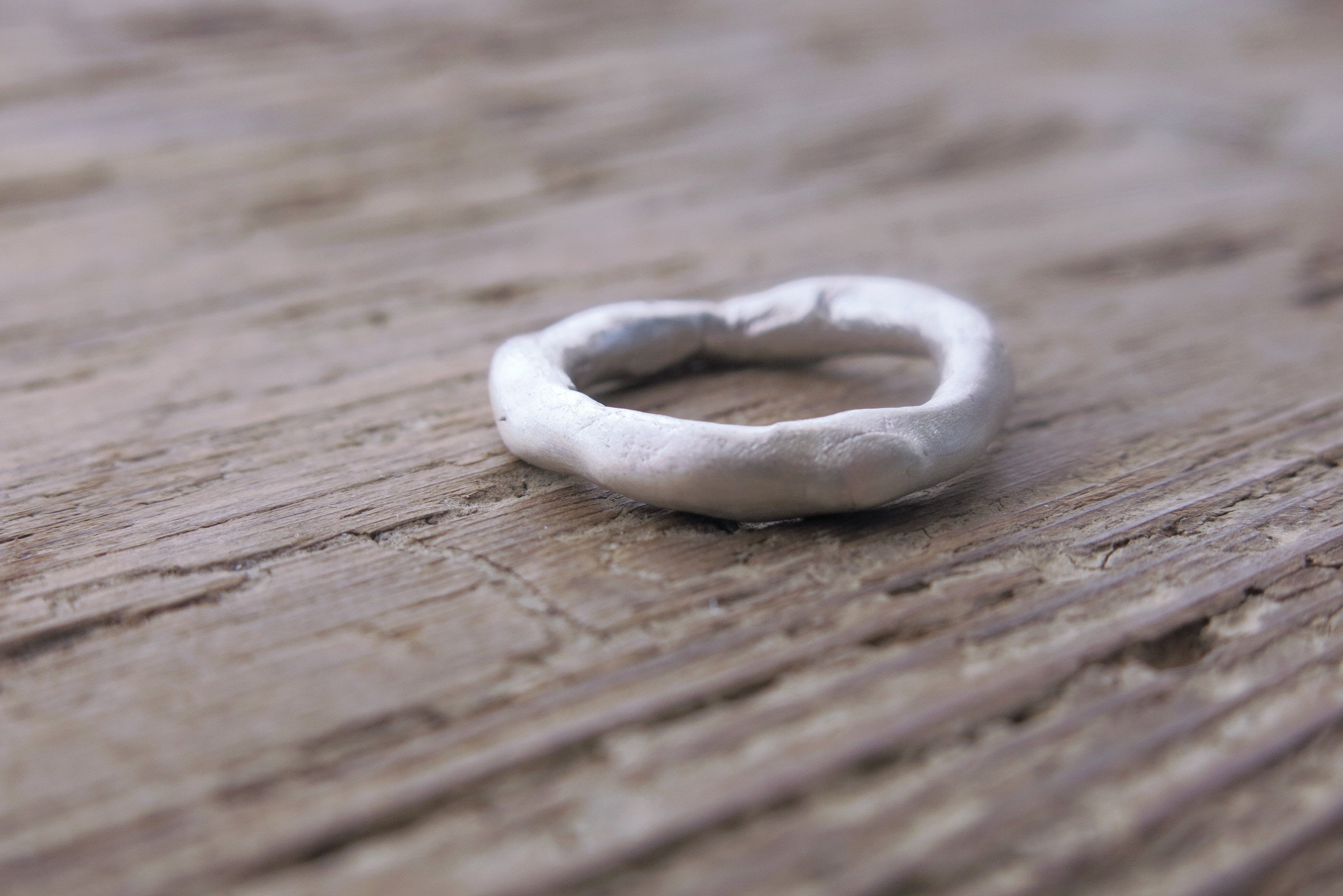 Sterling silver ring. Organic matte textured ring. Contemporary ring.…