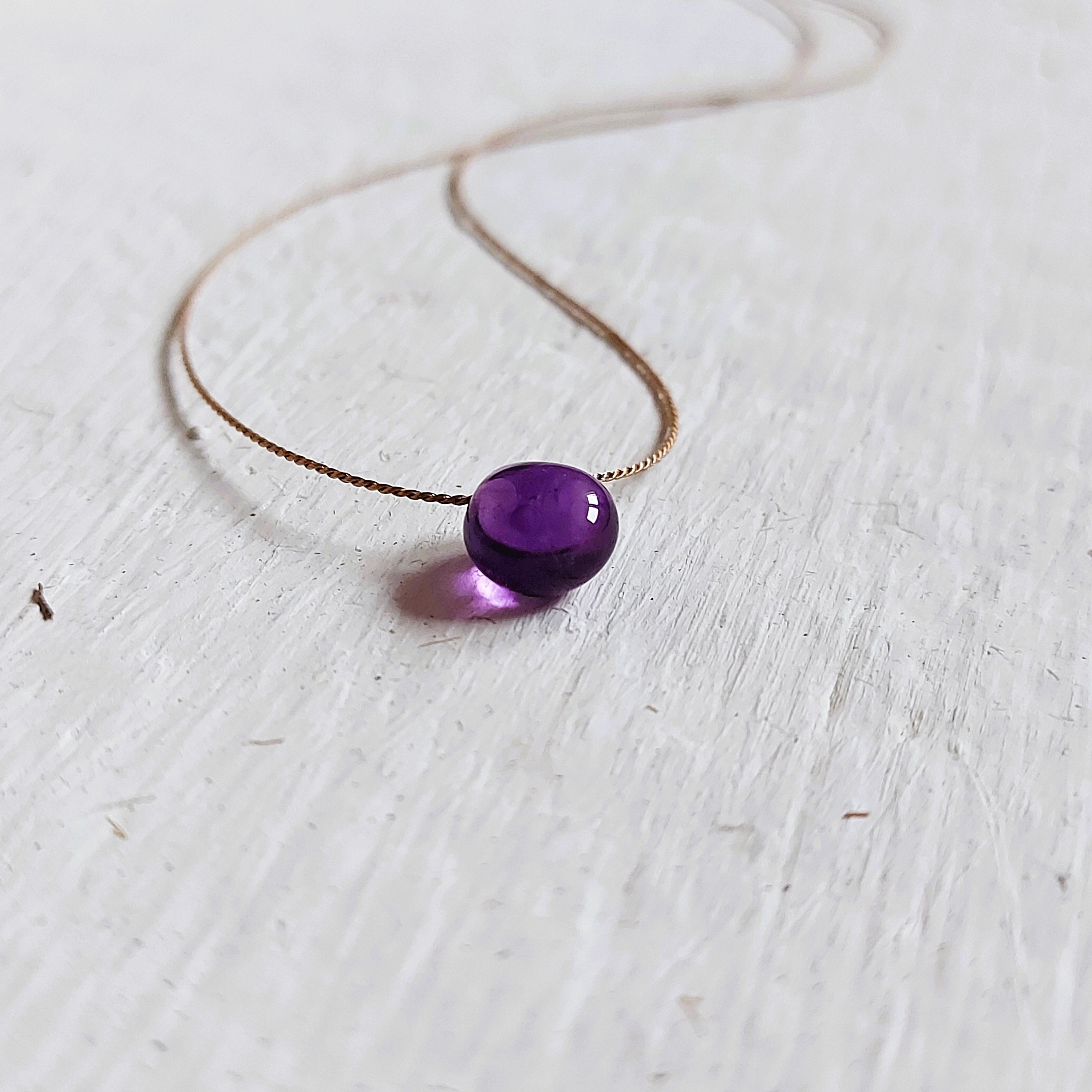 Purple amethyst shop necklace