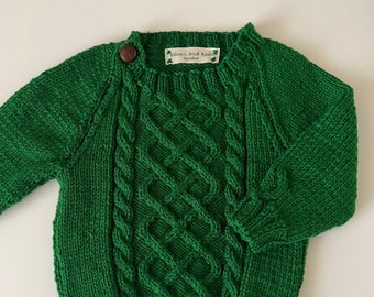 Irish Baby or Toddler Sweater Acrylic