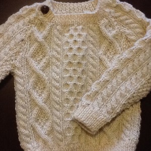 Irish Clan Wool Baby or Toddler Sweater