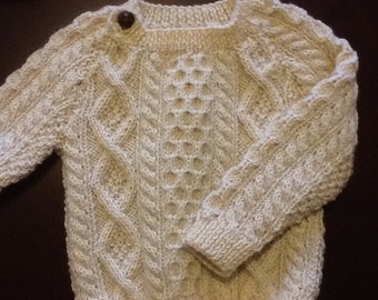 Irish Clan Wool Baby or Toddler Sweater