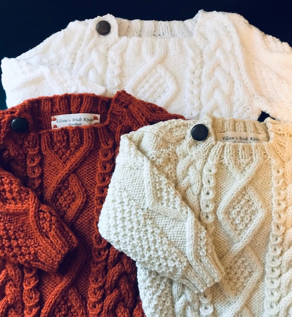 Baby’s First Irish Sweater (Acrylic)