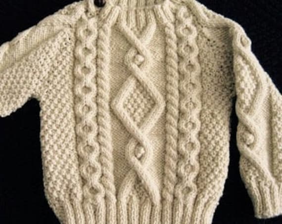 baby irish knit sweater