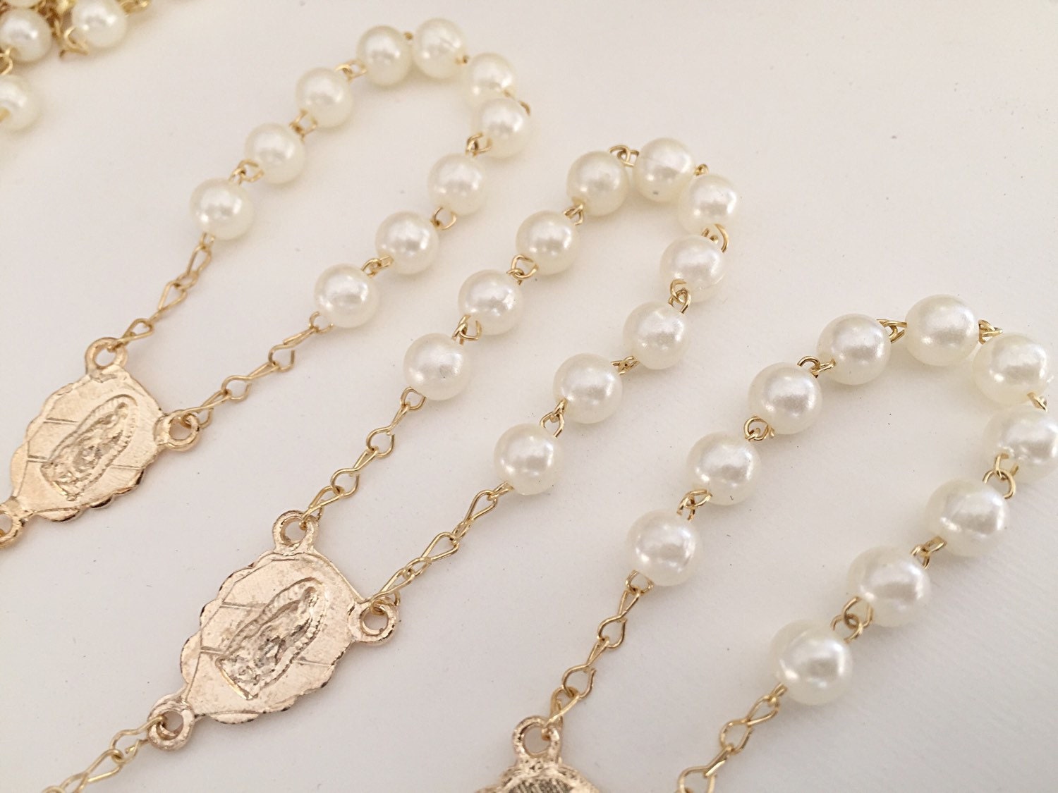 30 Chapelets De Baptême En Acrylique - Avec Icône Notre-Dame De Guadalupe - Cadeau Communion & Mariage