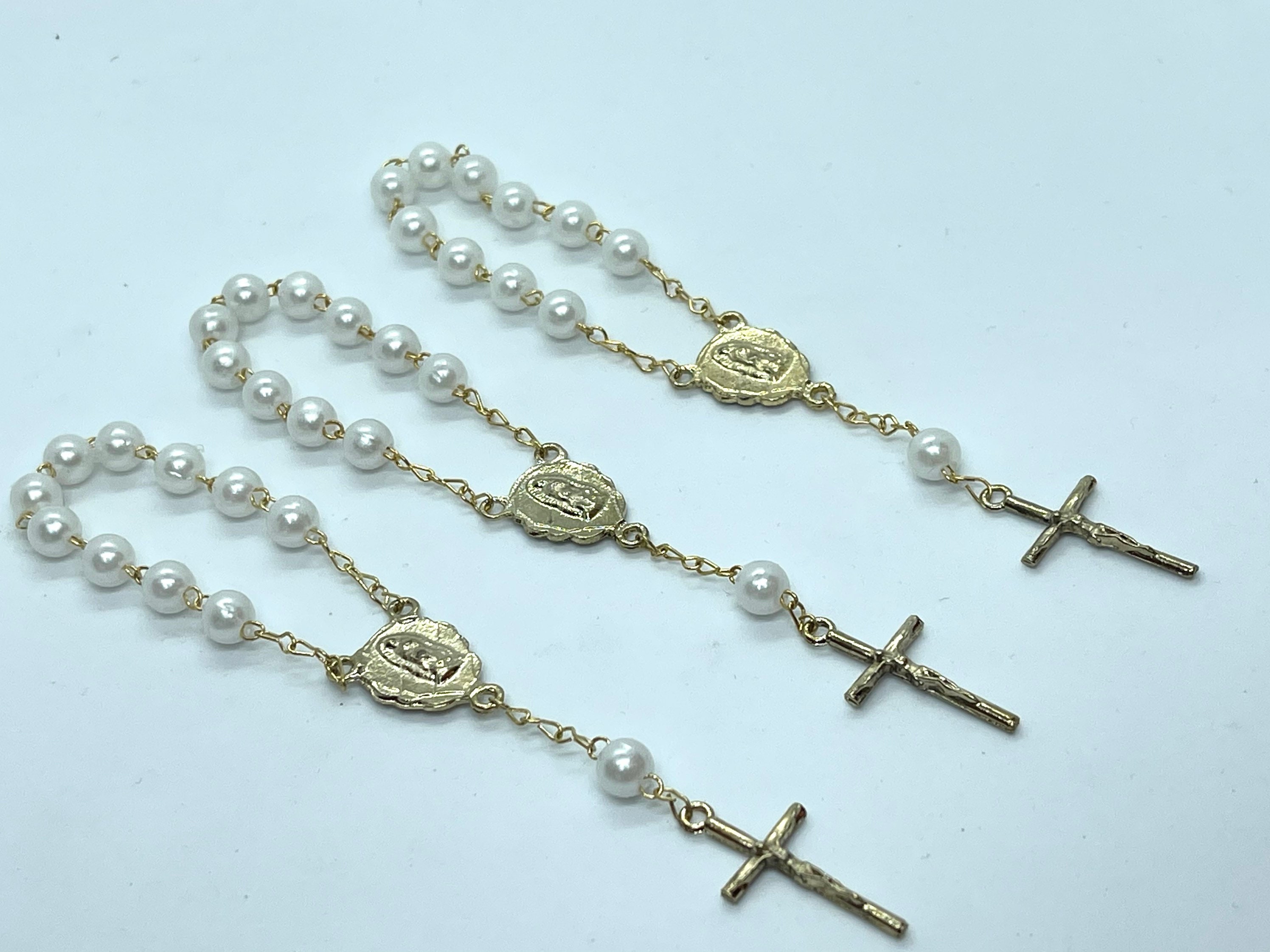 100 pieces Decenario Mini Rosary Color GOLD