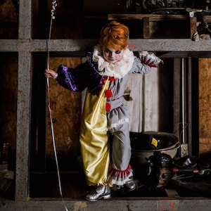 sz 3m-6t Split Personality Clown Children&#39;s Costume