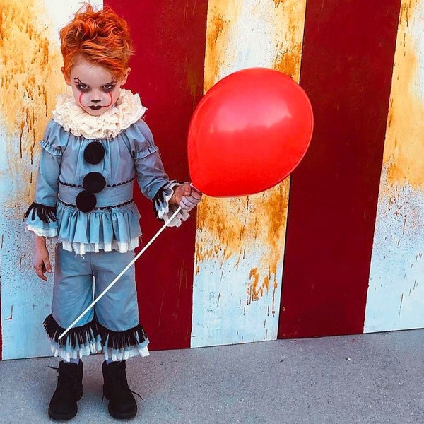 Sz 7-10 Child's Clown Costume