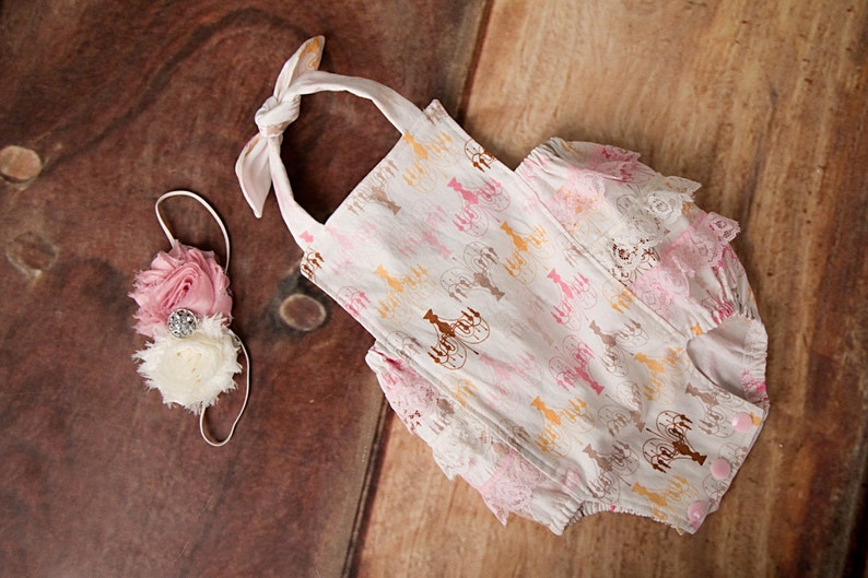 Baby Girl Sunsuit Romper Etsy