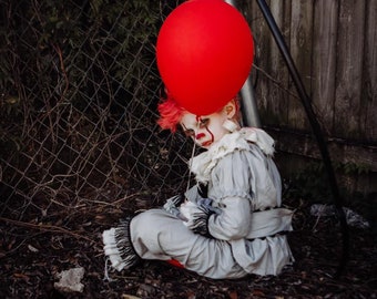 Disfraz infantil de payaso espeluznante, talla 3 m-6t