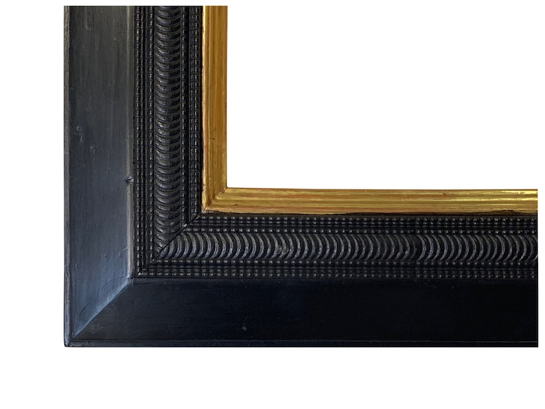 9x14 Inch Antique Black and Gold Picture Frame Etsy