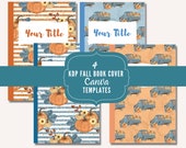 4 KDP Book Cover Canva Templates, Bundle, Amazon Paperback Cover, 6x9, Digital Book Cover Templates, Premade Cover, Low Content