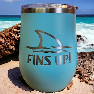 Fins Up 12oz Beverage Tumbler. Stainless Steel. Margaritaville. Jimmy Buffett. Parrotheads. Parrot Head