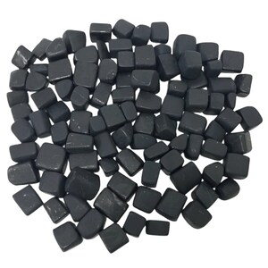 1 lb Natural Polished Shungite Gemstone Tumbled Stones Healing Crystals Bulk