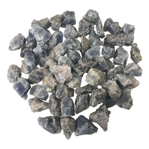 1/2 lb Natural Blue Calcite Crystals – Genuine Raw Rough Gemstone Rocks for Crafts, Collectors, Tumbling, or Display – Unpolished Blue