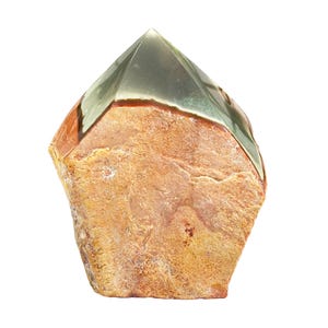 Natural Polychrome Jasper Crystal Obelisk Tower Point Polished Gemstone for Grounding, Stability & Healing Unique Desert Jasper for