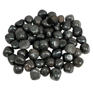 1 lb Natural Polished Hematite Gemstone Tumbled Stones Healing Crystals Bulk