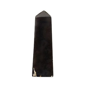 Natural Amber Crystal Obelisk Tower Point Healing Stone for Energy Cleansing, Grounding, and Meditation - RPO482