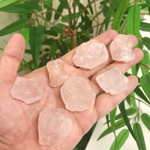 Raw Rose Quartz Crystal - Rough Rose Quartz Gemstones - Natural Rose Quartz Crystals_RGH015-1 Lb