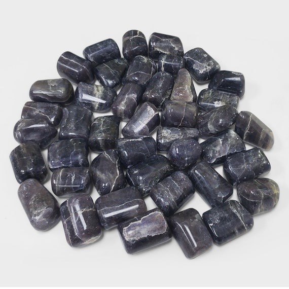 Natural Lolite Crystal Gemstone Lolite Tumbled Stone | Etsy