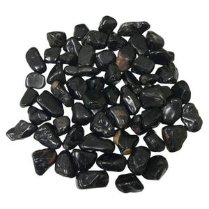 1 lb Natural Polished Black Onyx Gemstone Tumbled Stones Healing Crystals Bulk