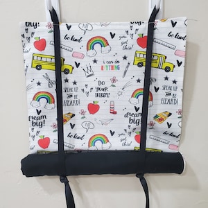 Classroom Door Window Curtain Encouraging Words School Supplies Colorful Roll Up Security Drill