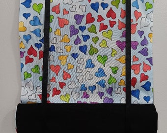 Classroom Door Security Roll Up Curtain/Intruder Alert/Colorful Hearts Rainbow Colors/Security Drills/Safety/Black Out/Elementary Class