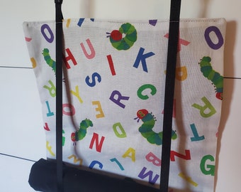 Classroom Door Window Curtain Roll Up Security Curtain Hungry Caterpillar and ABC's