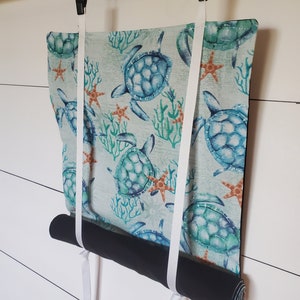 Classroom Door Window Curtain Roll Up Security School / Sea Turtles /Starfish/Coral/ Ocean Theme